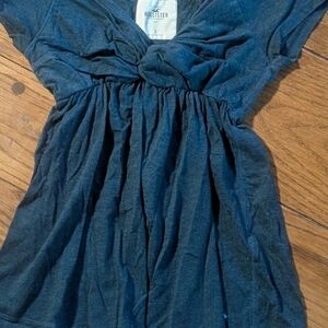 Vintage Hollister Dark Blue Babydoll Top